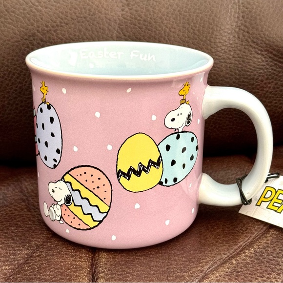 Peanuts Easter Fun - Snoopy & Woodstock with Easter Eggs Ceramic Mug - Picture 2 of 12